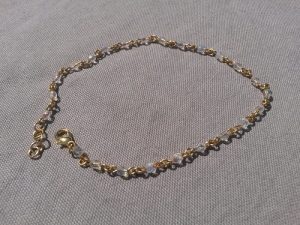 Söt fotlänk crystal