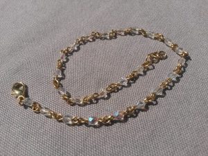 Söt fotlänk crystal