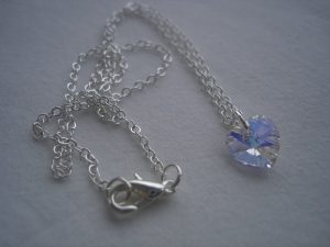 Halsband med  crystal AB Swarovski hjärta